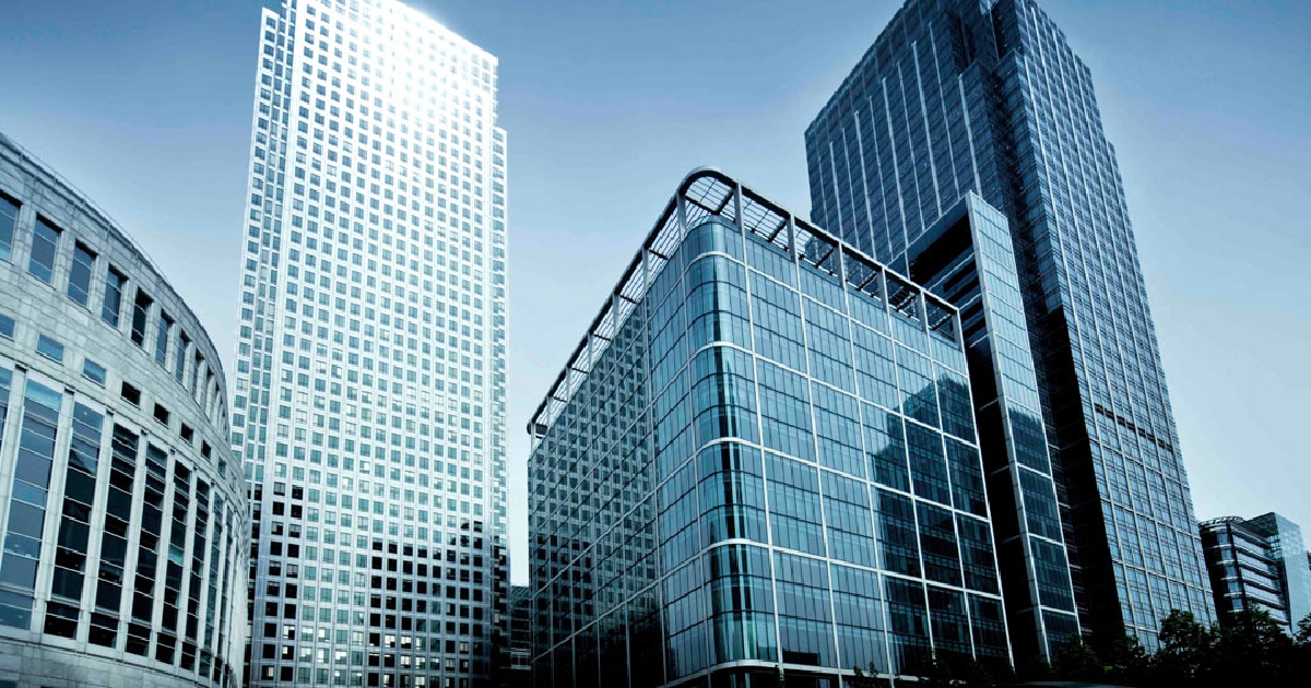 Corporate headquarters skyline